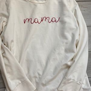 Long sleeve maternity sweatshirt
